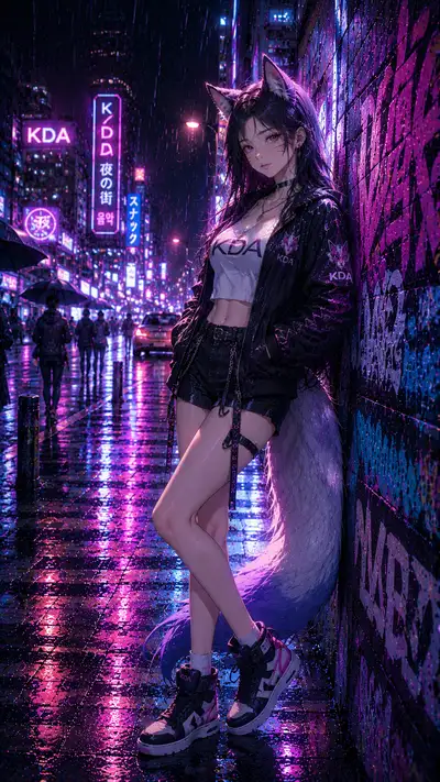 阿狸 都市潮流CG 手机壁纸 — 阿狸 动漫壁纸