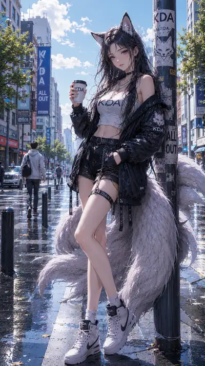 阿狸 都市潮流CG 手机壁纸 — 4