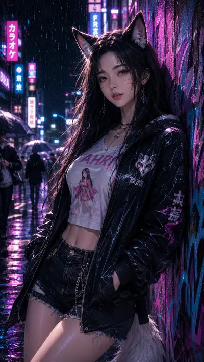 阿狸 都市潮流CG 手机壁纸 — 8