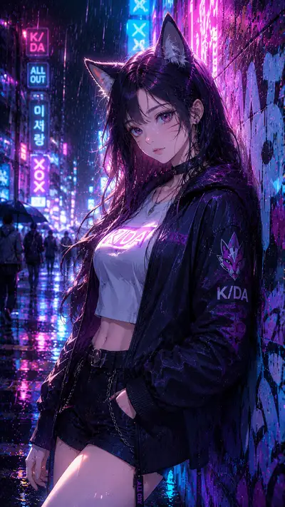 阿狸 都市潮流CG 手机壁纸 — 9