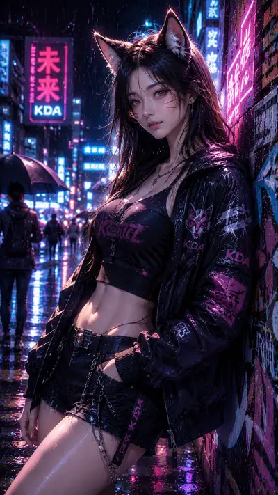 阿狸 都市潮流CG 手机壁纸 — 10
