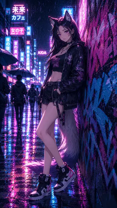 阿狸 都市潮流CG 手机壁纸 — 11