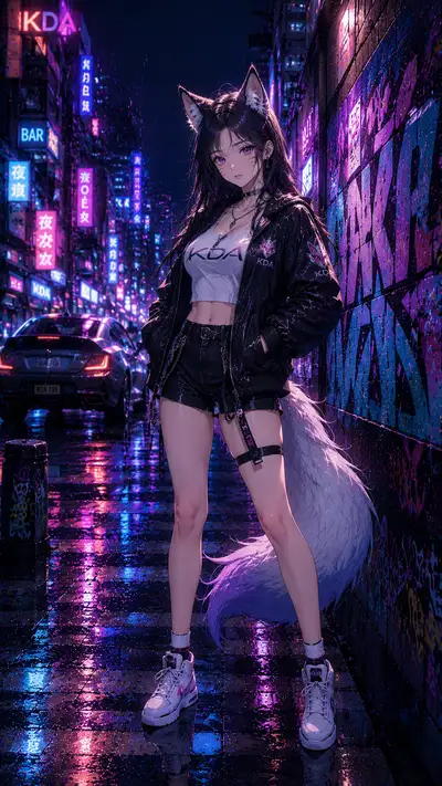 阿狸 都市潮流CG 手机壁纸 — 12