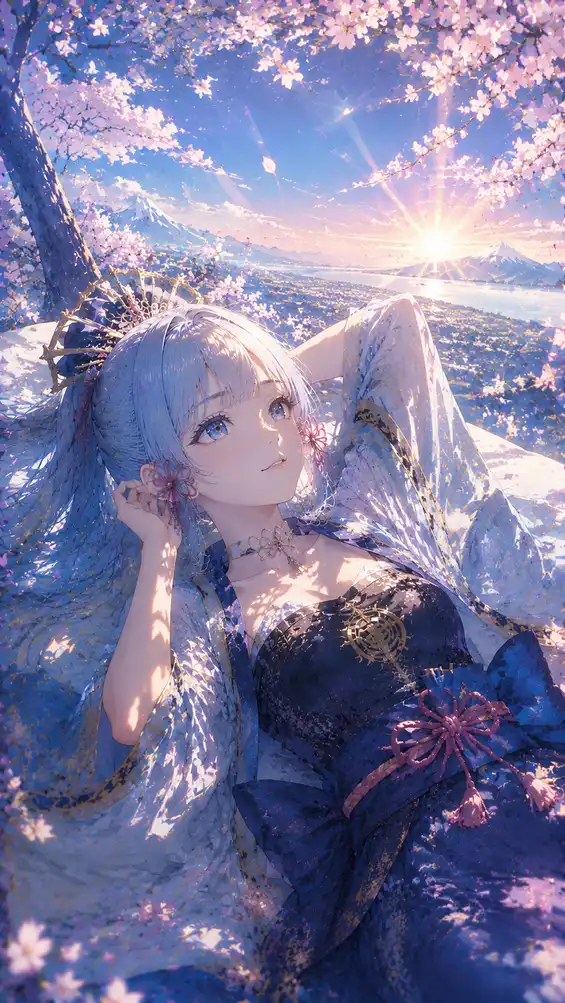 花间舞：神里绫华的午夜独舞 — 神里绫华 动漫壁纸