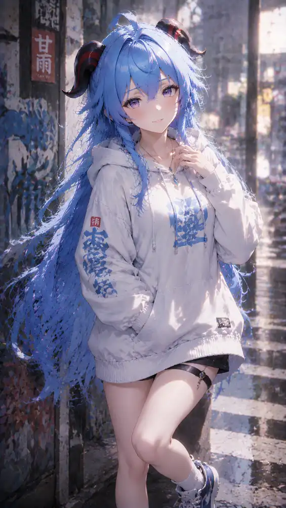 原神-甘雨 厚涂流光 · 高清竖屏手机壁纸 — 15
